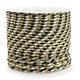 Trendy braided cord 2mm Gold-black